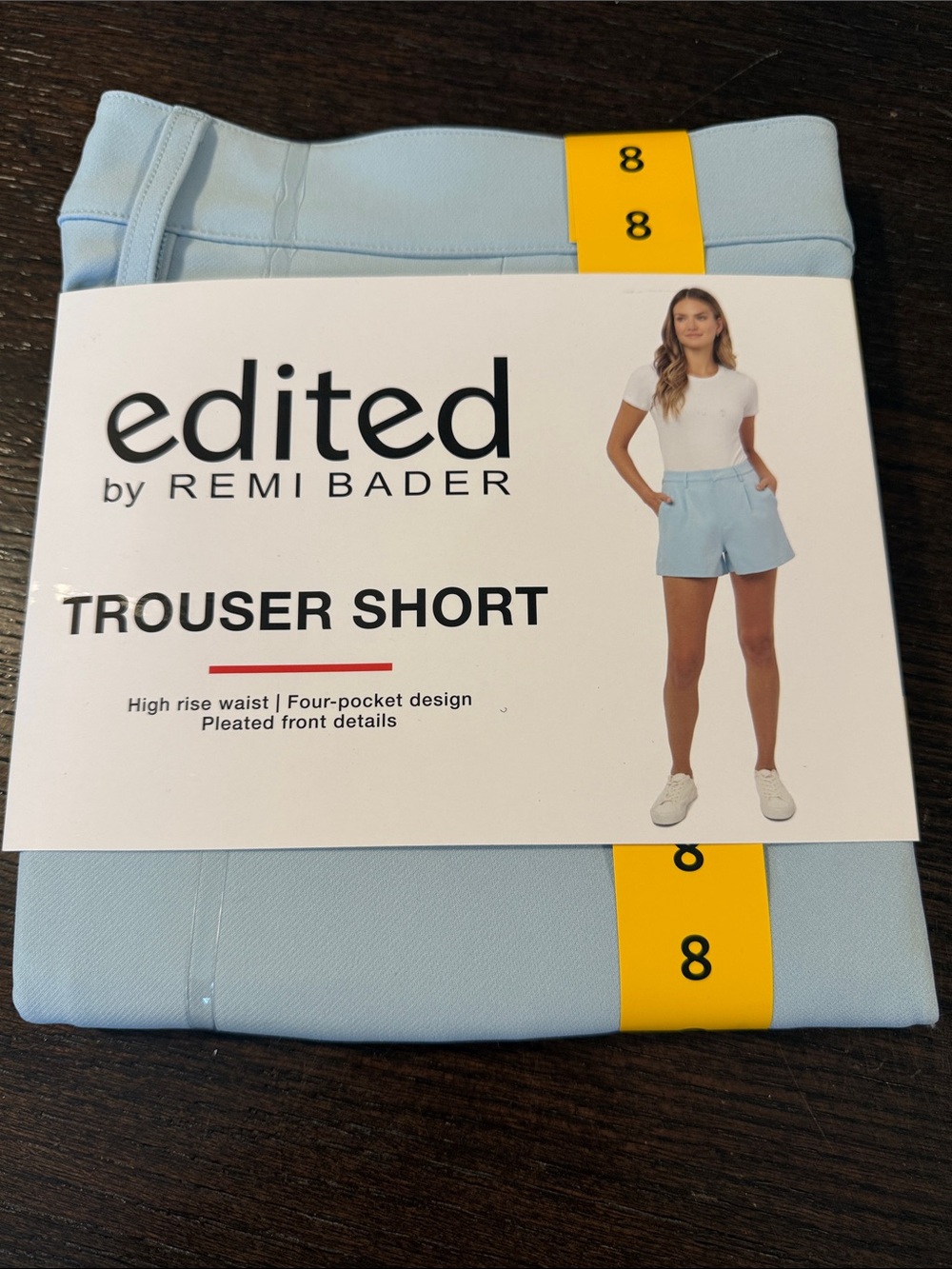 Edited by Remi Bader Light Blue High-Waist Trouser Shorts
